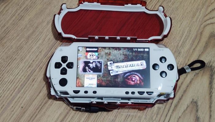 Psp Modded White 64gb Original Charger Original Battery