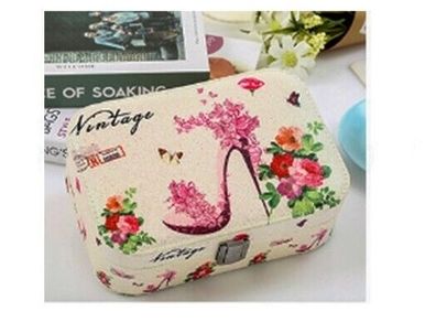 Jewellery Box Display Showcase Tidy Cosmetic Case with Mirror Storage Organizer #3