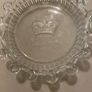 Etched glass ashtray/ pintray Elizabeth 1953 Image 2