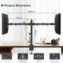 NEW SALE | Ergonomic Dual Monitor Stand for 13-27 inch LCD LED PC Screens for Desks, Height Adjustable Arm Bracket Tilt Image 3