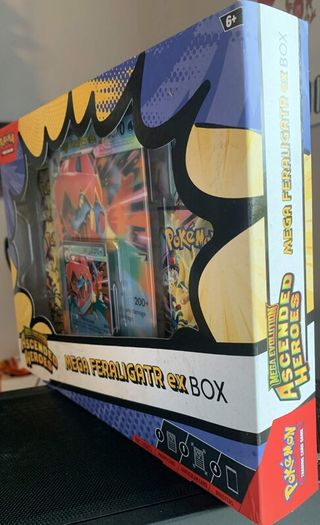 Pokemon Ascended Heros MEGA Feraligatr ex Box