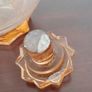 Peach Glass Decanter - Vintage Image 4