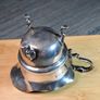 Antique silver cream jug with scalloped rim Image 8