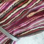 Vintage 70s 80s purple grey stripe secretary midi dress size M Postage included Image 10