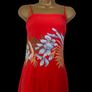 Vintage Red floral maxi dress Mariko size 12/14 Postage included Image 2