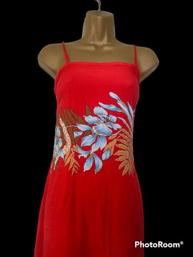 Vintage Red floral maxi dress Mariko size 12/14 Postage included