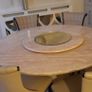 marble table and six chairs Image 6