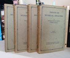 Essays in Musical Analysis by Donald Francis Tovey (4 Volume Set) (LP149)
