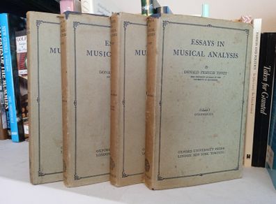 Essays in Musical Analysis by Donald Francis Tovey (4 Volume Set) (LP149)