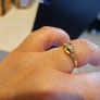 gold 18k engagement ring Image 4