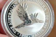 Kookaburra 1996 1oz silver coin