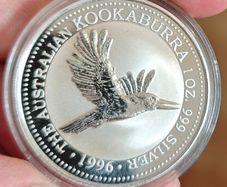 Kookaburra 1996 1oz silver coin