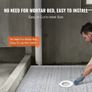 Shower Curb Kit, 1828x1828mm Shower Pan Kit with 160mm Central Drain, Lightweight EPS Shower Installation Kits with 2 Waterproof Cloths Image 4