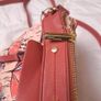 Liberty by Gionni Pink Floral Crossbody Bag Real Leather Trim Image 5