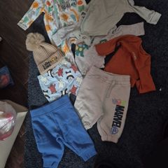 Small bundle of baby boys newborn to 3 months