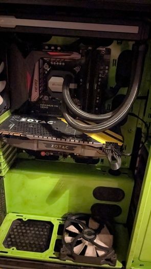 Large tower: i7-6700K - 32GB ram - GTX 1080 (8GB) - 500GB x 2 SSDs