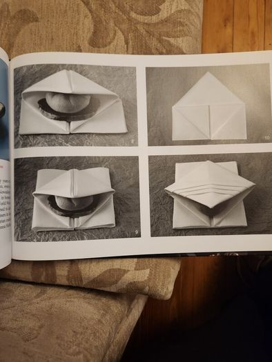 Folded Beauty. The Art Of Napkin Folding.  By John Sallas. Beautiful Illustrated Large Volume Hardbacks In Good Condition. 36.