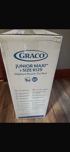 car seat high back booster car seat . Unopened