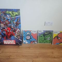 Marvel Canvas Wall Art Set