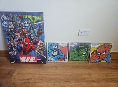 Marvel Canvas Wall Art Set