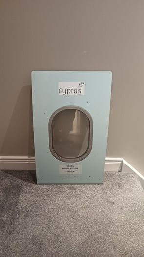 Authentic Airbus A319 Aircraft Window Panel LED lights Cyprus Airways | Reg 5B-DCX