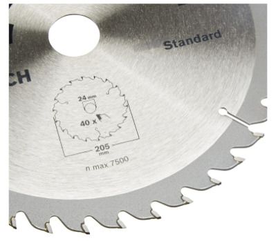 Bosch 205mm 40 tooth Saw Blade