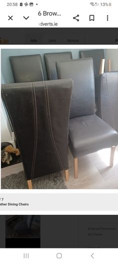 6 Large Dining Chairs