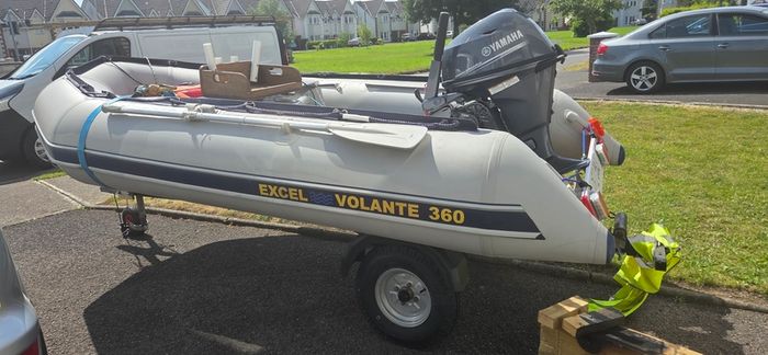 Inflatable boat 3.6m(no engine)+trailer