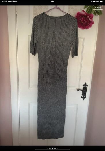 dress Bnwt grey short sleeve sparkle dress baloot brand size large