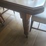 Restored solid red mahogny table Image 3