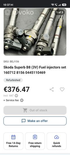 VW/Skoda diesel injectors