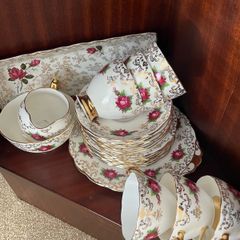 Roslyn Fine Bone China 21 Piece Tea Set