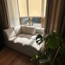 Beige Chaise Lounge - Sofa Section Image 5