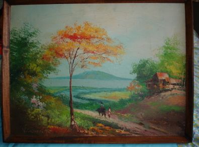 Oil on Canvas by  philipino artist Victor Cabisada