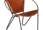 Chair Brown Real Leather