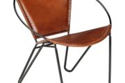 Chair Brown Real Leather