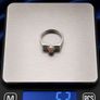 925 Vintage Sterling Silver & Pink Coral Ring Image 10