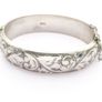 Vintage Silver Bangle Signed Birmingham 1970 Image 2