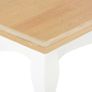 Coffee Table White and Brown 110x60x40 cm Solid Pine Wood Image 6
