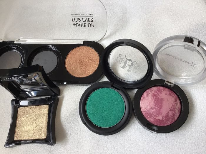 Eyeshadow KVD  Illamasqua. Makeup Forever and MaxFactor Collection
