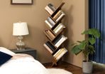 Bookcase in tree shape 8 compartments The bookshelf has a tree-shaped, geometric structure that provides a home for your books and a stage for your furnishings to shine on.