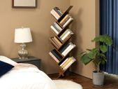 Bookcase in tree shape 8 compartments The bookshelf has a tree-shaped, geometric structure that provides a home for your books and a stage for your furnishings to shine on.