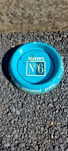 Players No 6 ,rare metal ashtray ,some wear and surface rust, sold as seen ,see pictures for condition, free shipping within Ireland thank you