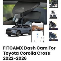 FITCAMX dash camera to suit Corolla Cross