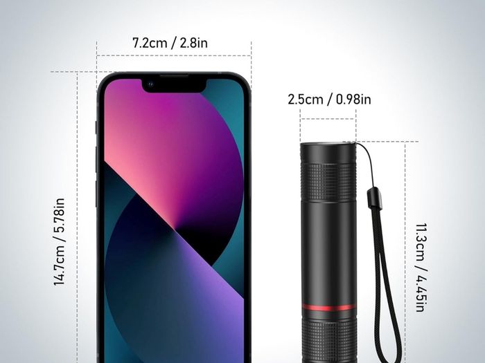 LED Torch Rechargeable, [2 Pack] 2000L Super Bright Adjustable Focus Flashlight, 4 Lighting Modes, Long Battery Life, Waterproof Pocket Size Torch for Power Cuts, Emergency, Camping, Outdoor