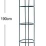 Large 2M Black Metal Garden Obelisk Heavy Duty Strong Tubular Plant Cage For Roses, Climbing Plants Support Structure Garden Decoration Image 3