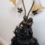 Ornate Table Lamp with water feature. Image 5