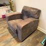 Armchair - Navy Leather Image 3