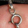 Daisy flower head Gem set Sterling Silver Cross and Chain Set Image 7