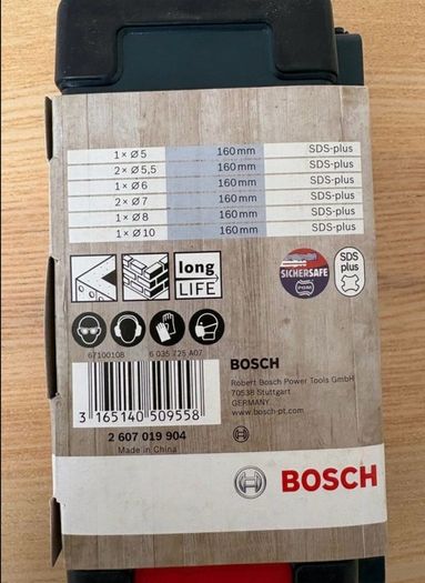 Bosch SDS + Drill Bit Set 2607019904